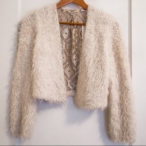 Anthropologie Fuzzy Coat